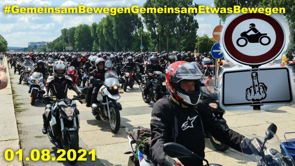 Motorcycle demo on 01.08. in Germany, Austria and Switzerland 29 Motorrad Demos 01 08 2021
