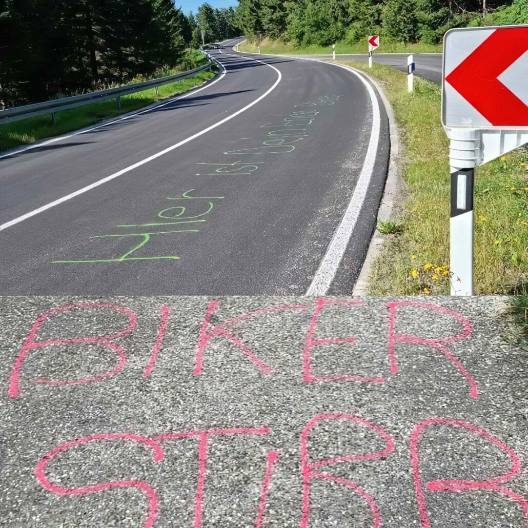 Nach Hassparolen Schmiermittel auf der B500? 1 236864412 4256667517727068 628133203806666821 n