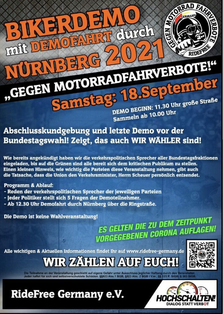 Bikerdemo mit Demofahrt durch Nürnberg 5298633232918624444 121 1