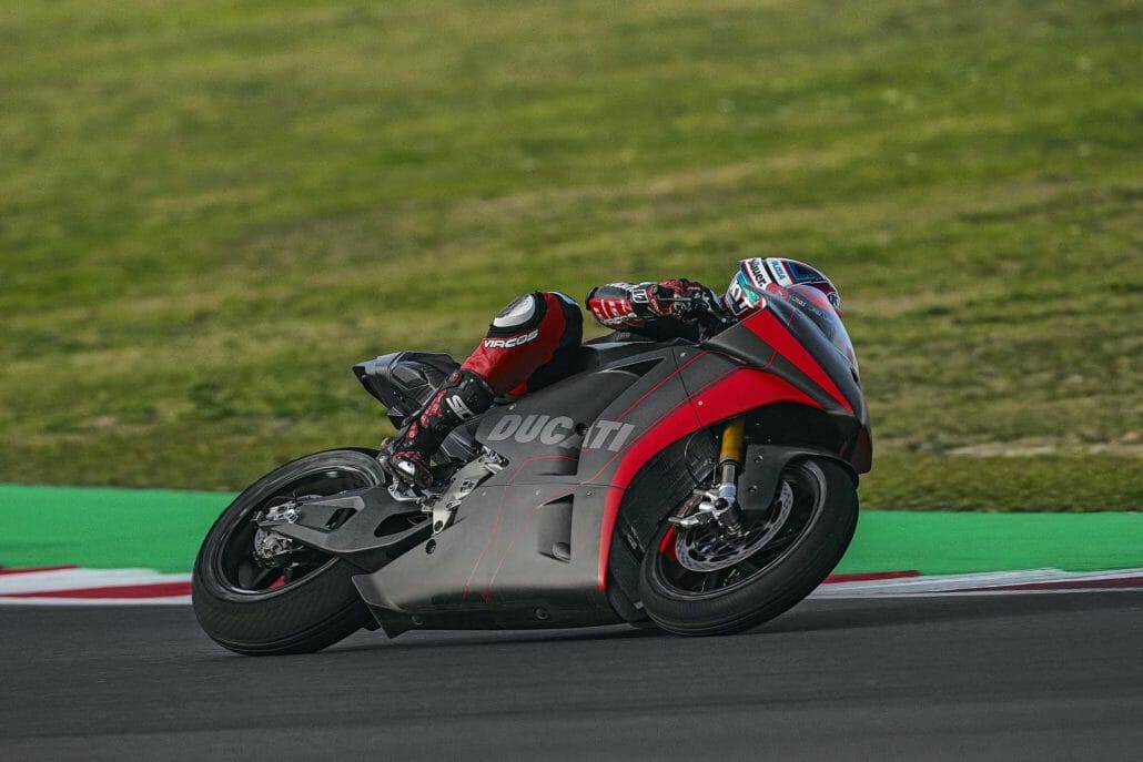 Ducati tests for MotoE - first pictures of their electric motorcycle. 3 Ducati V21L 3