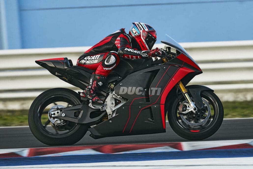 Ducati tests for MotoE - first pictures of their electric motorcycle. 4 Ducati V21L 4
