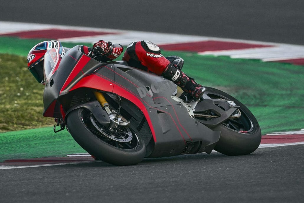 Ducati tests for MotoE - first pictures of their electric motorcycle. 6 Ducati V21L 6