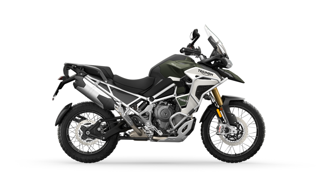 Triumph Tiger 1200 presented 10 Tiger 1200 Rally Explorer MY22 Matt Khaki RHS