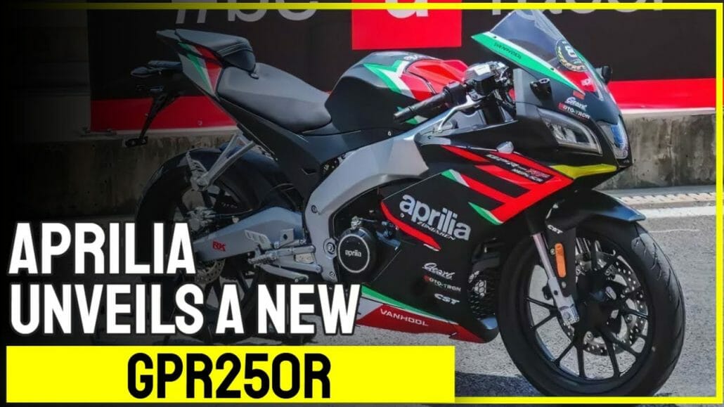 Aprilia unveils a new GPR250R in China. aprilia unveils a new gpr250r in