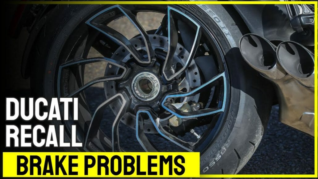 Ducati recall due to possible defective brake hoses ducati recall due to possible de