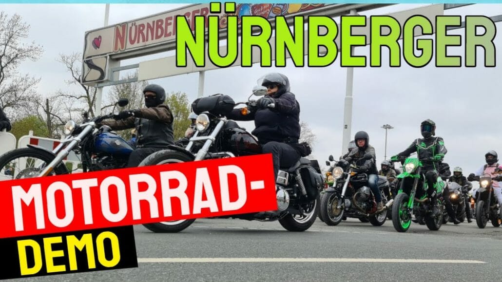 motorrad demo in nuernberg beric