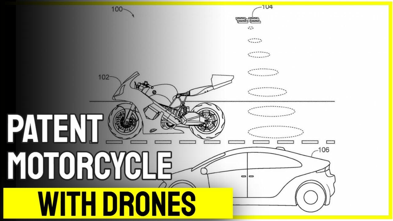 Patent - motorcycle equipped with drones 25 patent motorcycle equipped with
