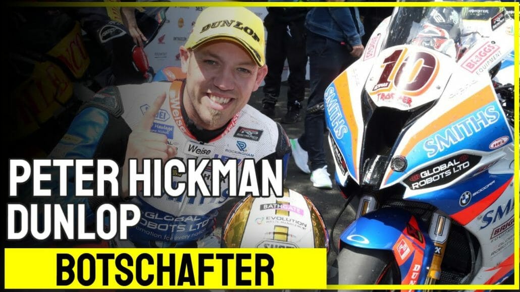 Peter Hickman wird Dunlop-Botschafter peter hickman wird dunlop botsch