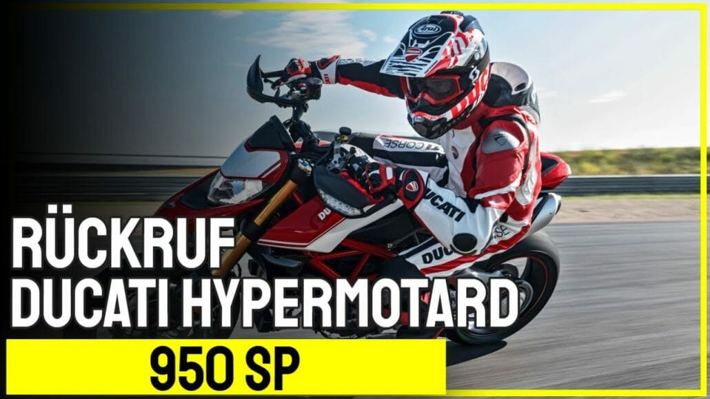 rueckruf ducati hypermotard 950