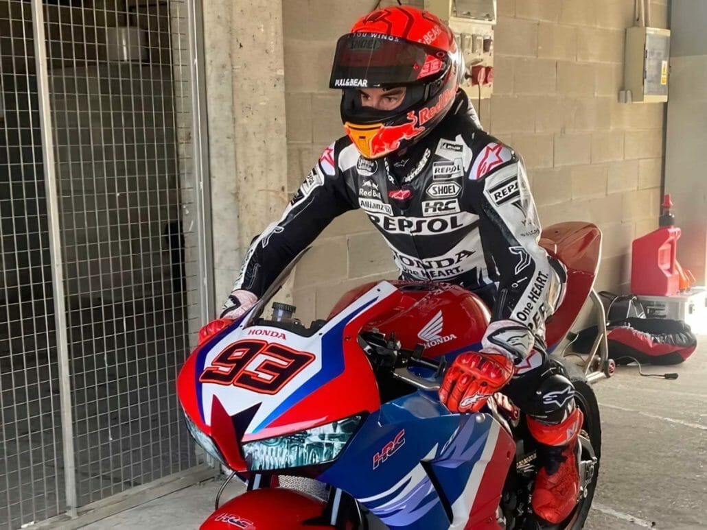 Marquez wieder auf dem Motorrad 1 Marc Marquez Test CBR600RR