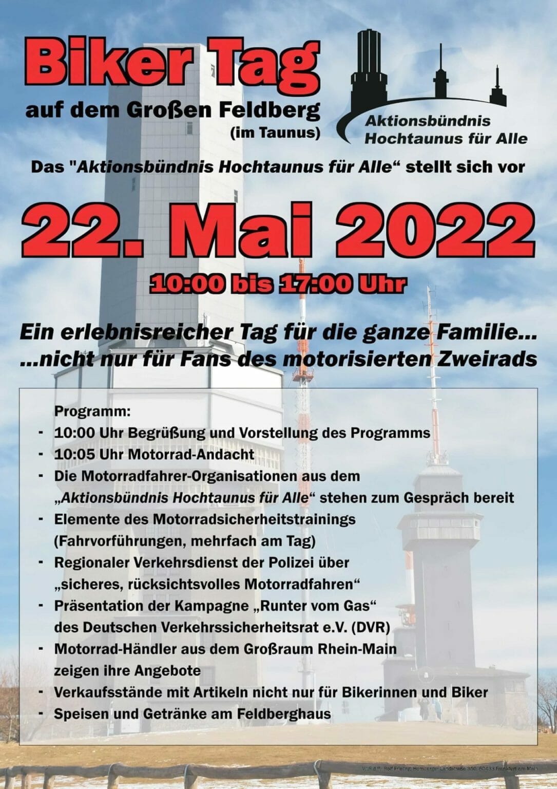 Biker Tag auf dem Großen Feldberg Biker Tag 2022
