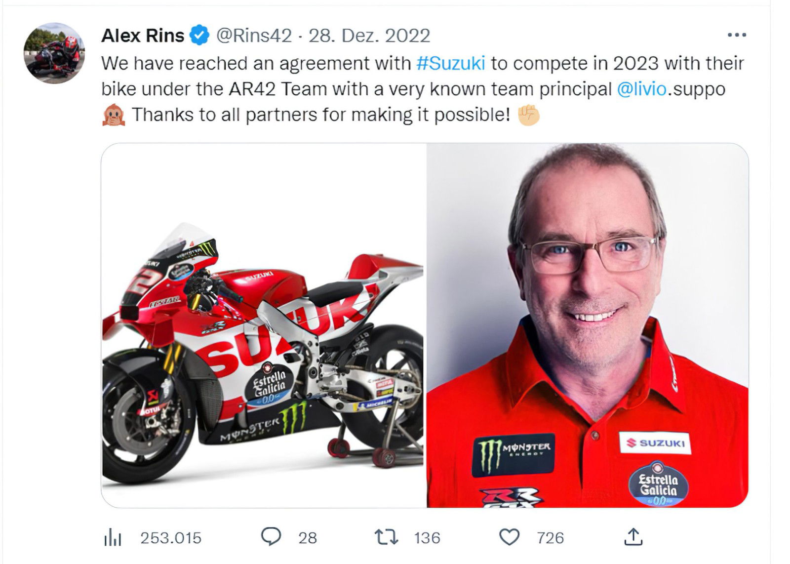 Alex Rins Scherz