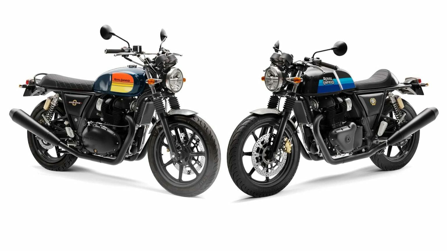 Royal Enfield launches ‘blacked out’ variants for 650 Twins with new 2023 colors Royal Enfield Interceptor 650 und Continental GT 650 2023