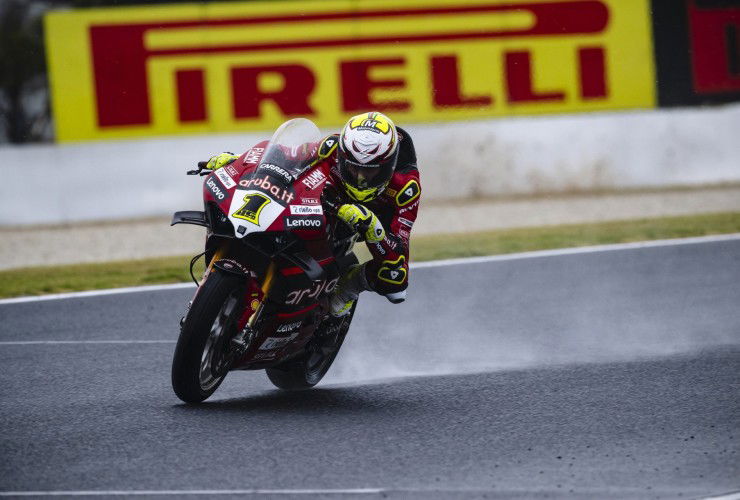 Ducati factory rider Alvaro Bautista wins the 2023 World Superbike Championship season opener at Phillip Island in difficult conditions 78 alvaro bautista ducati