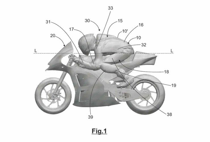 Aprilias Innovation für aerodynamische Rennkombis 84 Aprilia Patent Aerodynamische Kombis 6