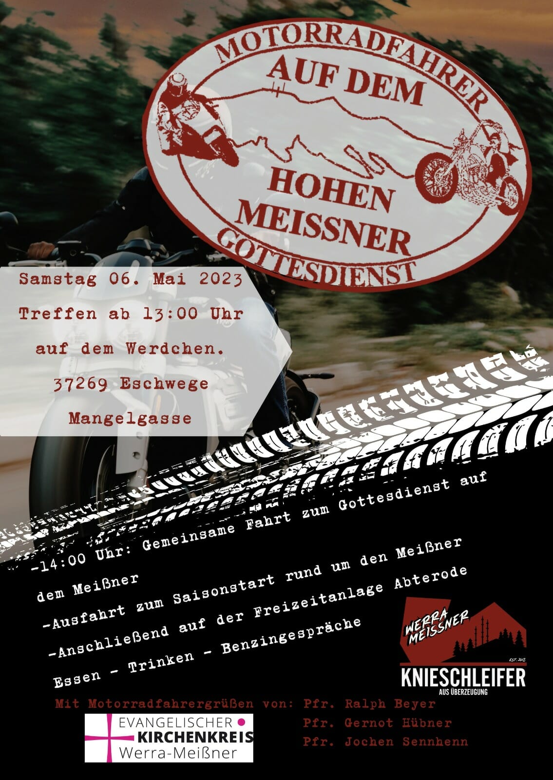 Biker Gottesdienst am Hohen Meissner