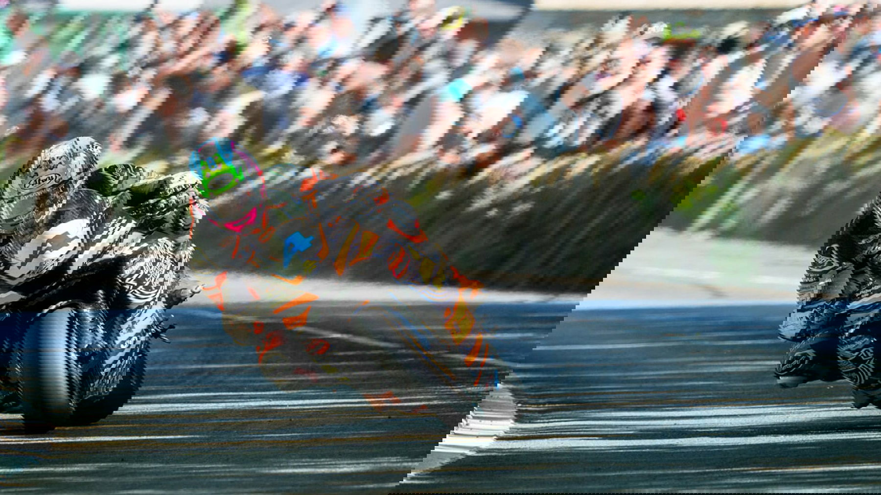 Supersport-Rennaktion bei der Isle of Man TT 2023