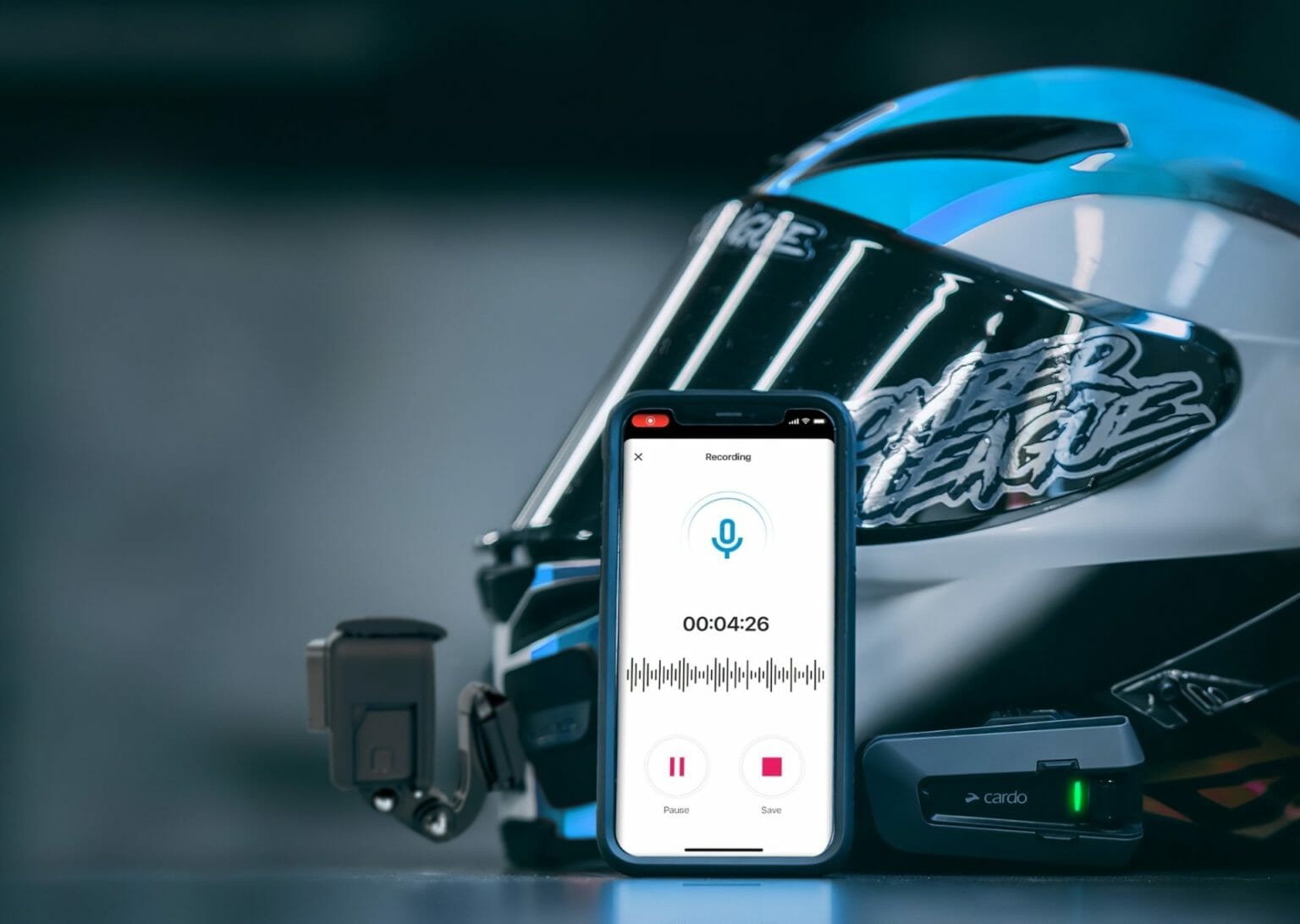 Der Soundtrack deiner Tour: Cardo Connect App mit neuem Feature zur Audioaufzeichnung Cardo Sprachaufnahme 1