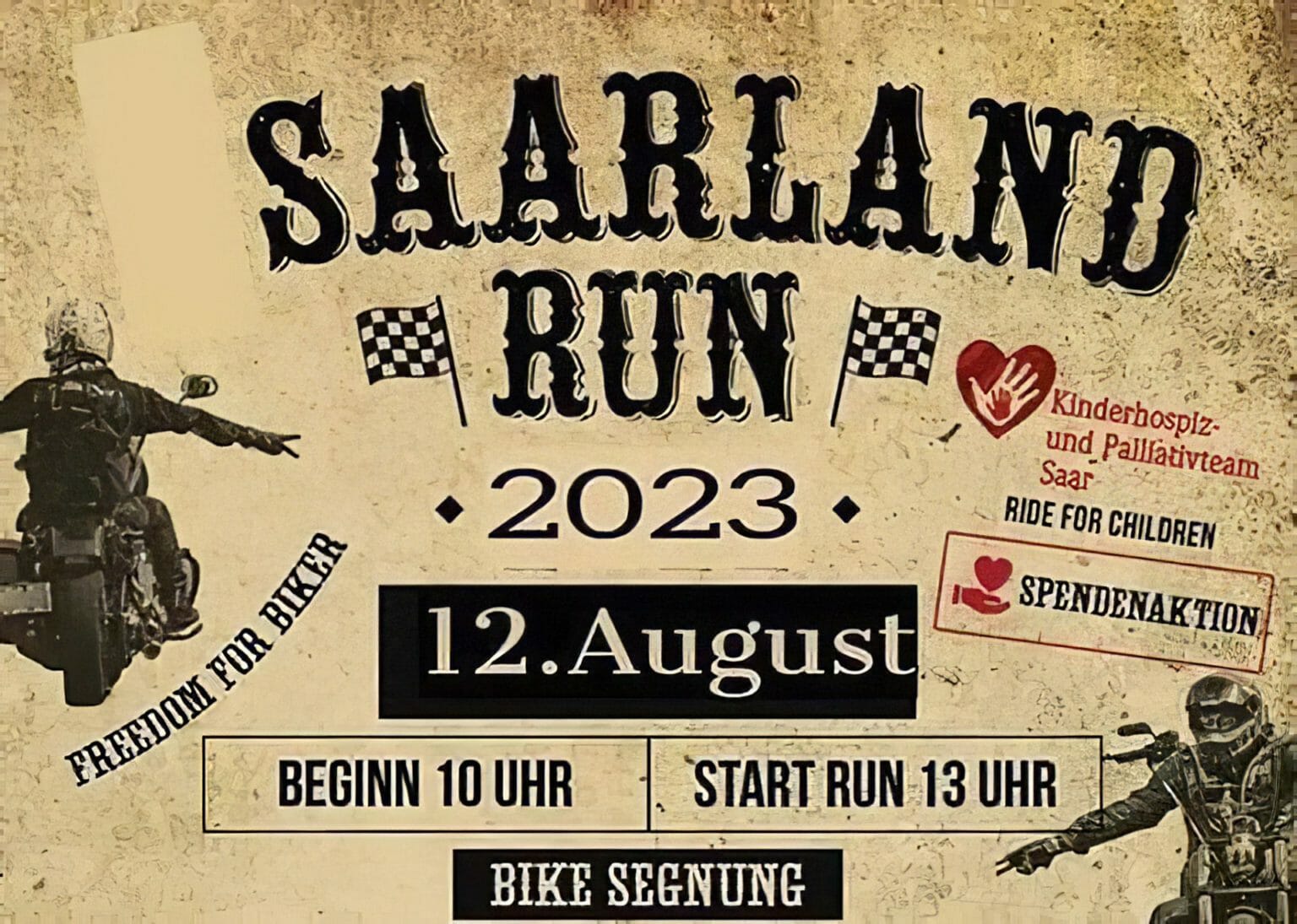 Große Events für Motorradfans im August: Harley Rock’n’Race und Saarland Run SarlandRun