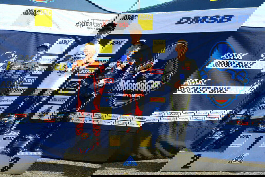 Fynn Kratochwil crowned first winner of FIM MiniGP Germany 2023 32 Fynn Kratochwil gewinnt die FIM MiniGP Germany vor Jason Rudolph und Anton Eilersen