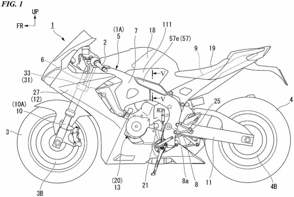 Patent – Honda bringt dich in die richtige Sitzhaltung 3 Honda Patent Hydraulik zur Beinpositionierung 3 1