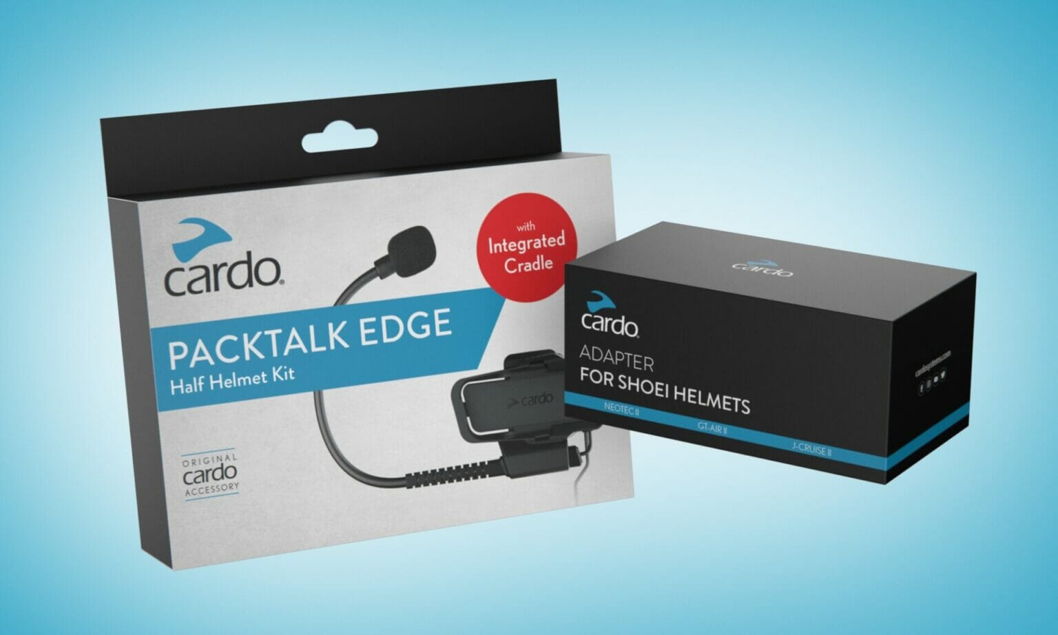 PM 09 2023 Neuer Shoei Adapter und Half Helmet Kit fuer Cardo PACKTALK EDGE