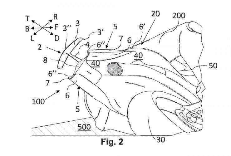 Aprilias Neues Patent: Heckspoiler für Straßenmotorräder 60 Aprilia Heckspoiler 2