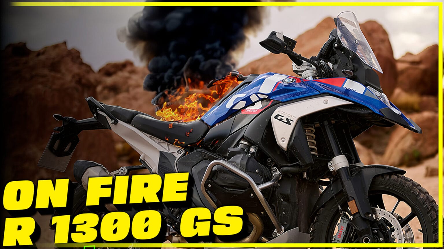Technical challenge: BMW R 1300 GS and the starter relay problem BMW R 1300 GS on Fire