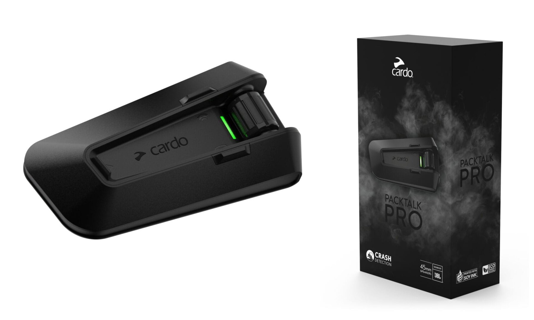 Cardo Packtalk Pro communication system in a detail view