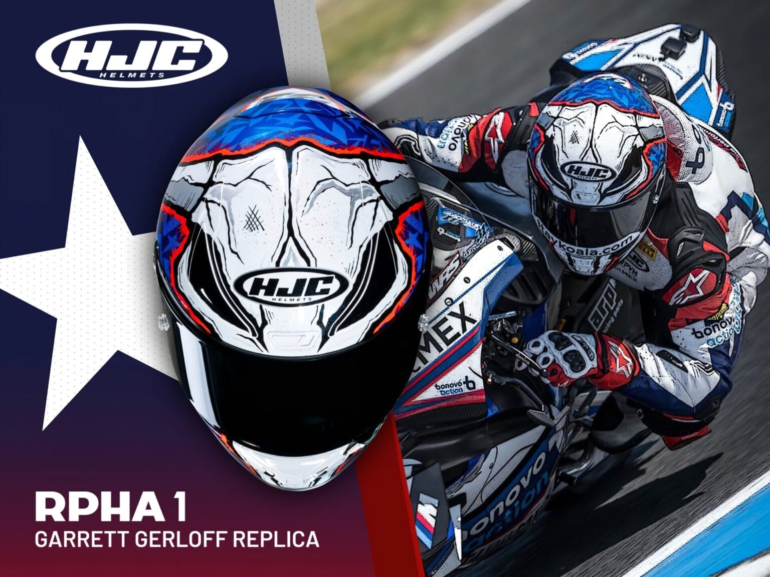 Garrett Gerloff Replica Helmet: HJC introduces new design Garrett Gerloff Replica 1 1