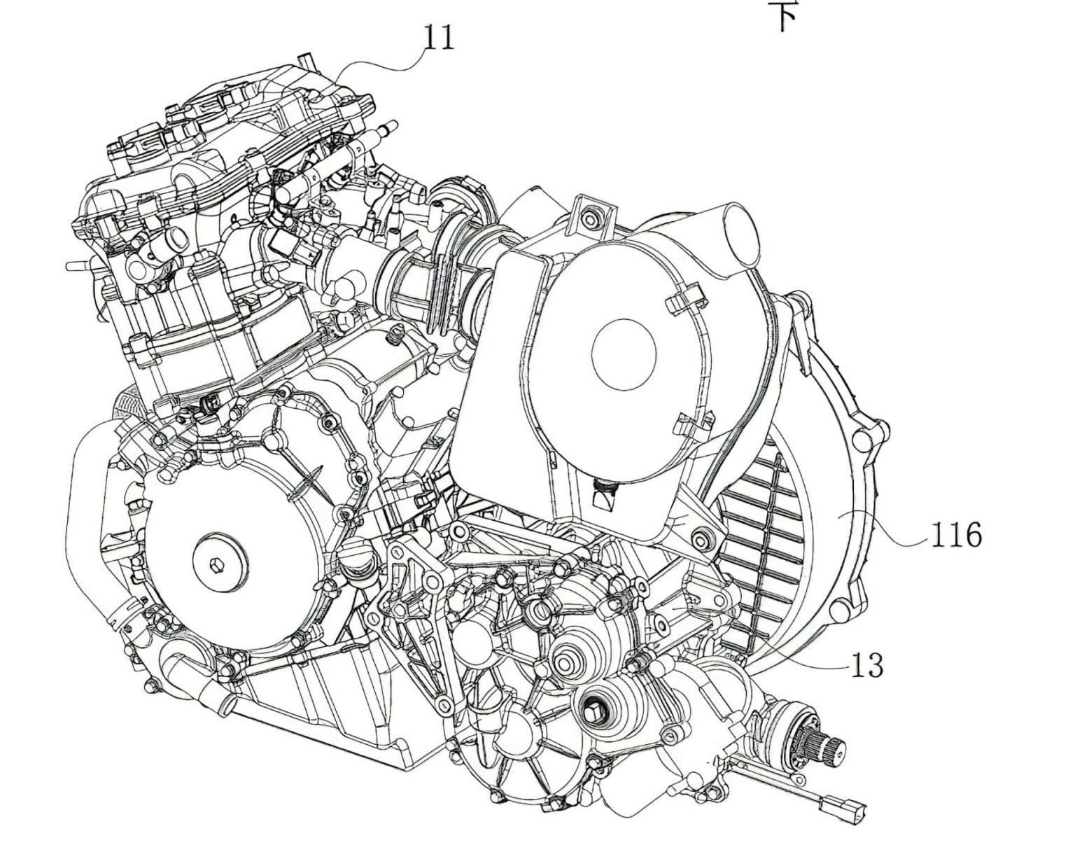 CFMoto entwickelt Motorrad mit CVT-Getriebe – Patent zeigt neue Technik CFMoto CVT Getriebe 1 1