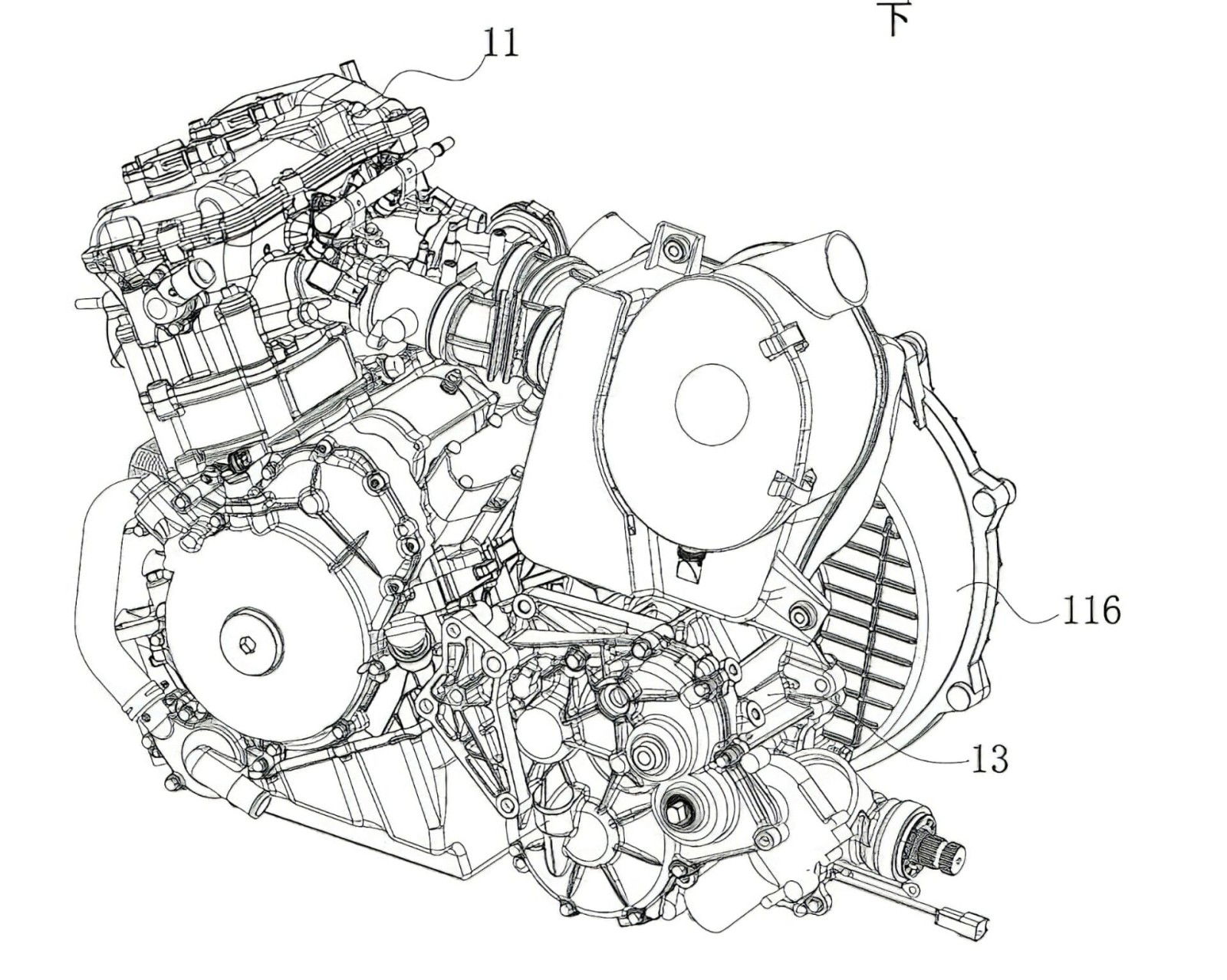 CFMoto entwickelt Motorrad mit CVT-Getriebe – Patent zeigt neue Technik 25 CFMoto CVT Getriebe 1 1