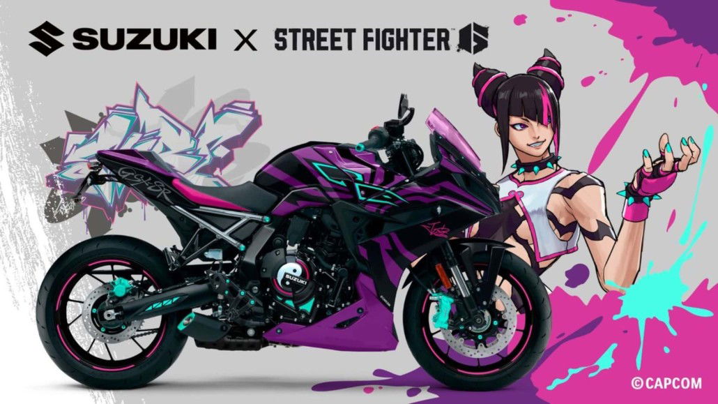 Suzuki präsentiert neue GSX-8R im Street Fighter 6-Design zur Capcom Cup 11 30 Suzuki X Street Fighter 6 GSX 8R 1