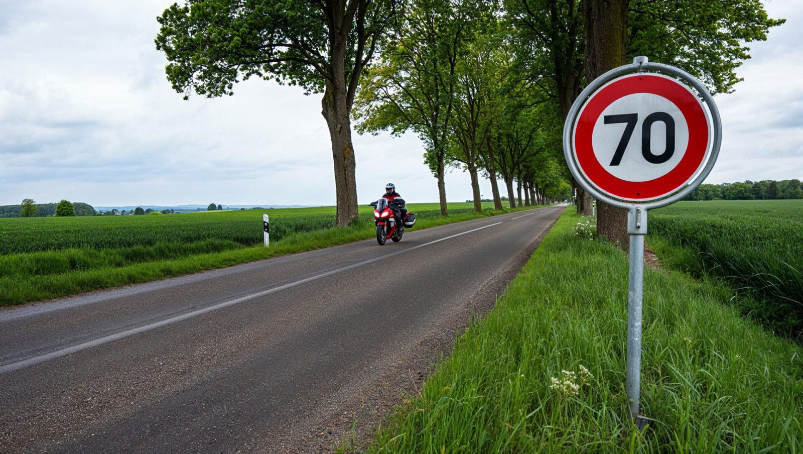 Motorrad 70 kmh