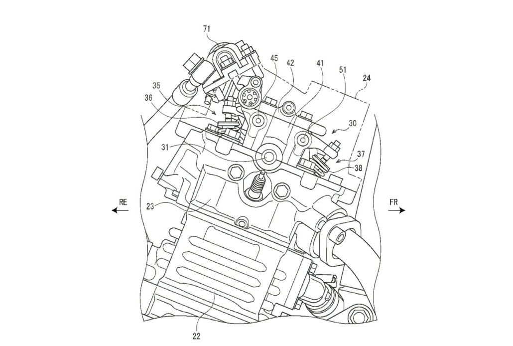 Suzuki entwickelt VVT-System für 250er-Motoren: Neue Technologie für V-Strom 250 und GSX-250R geplant 29 Suzuki VVT 250cc Patent 1 1