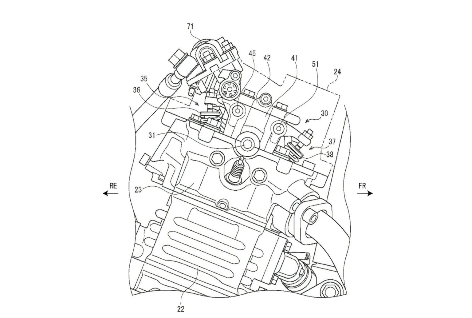 Suzuki VVT 250cc Patent 1 1