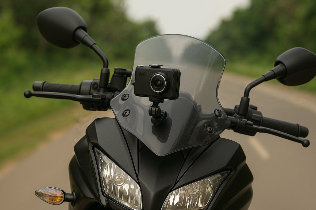 Dashcams in Europe: Portugal tightens ban – summer travelers face heavy fines Dashcam am Motorrad