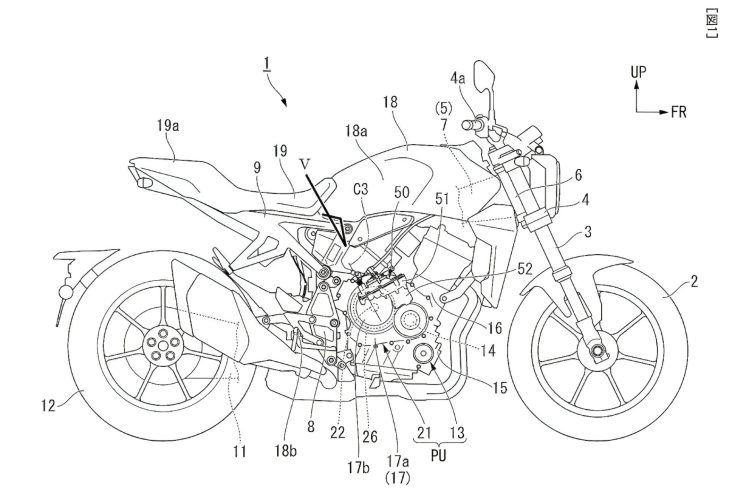 Honda CB1000R with E-Clutch: Patents hint at new transmission technology – will the CB1000 Hornet follow suit? 84 E Clutch Hornet 1
