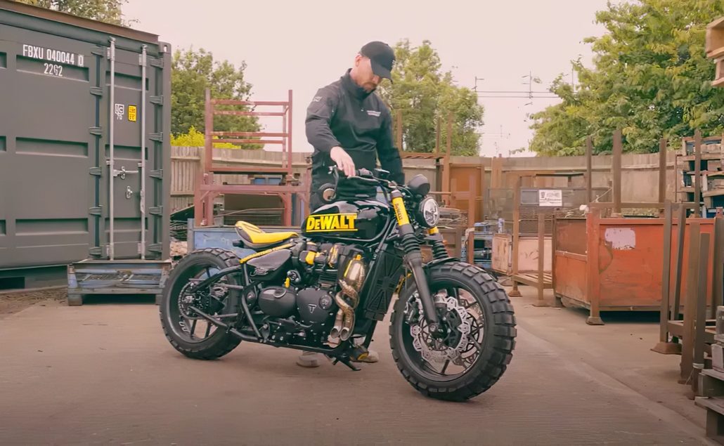 Thornton Hundred Motorcycles presents exclusive DeWalt bobber based on Triumph model 29 Thornton Hundred Motorcycles DeWalt Bobber 1