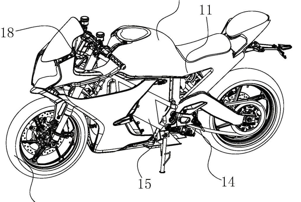 CFMoto arbeitet an innovativem Elektro-Supersportler CFMoto Elektro Supersportler Patent 1 1