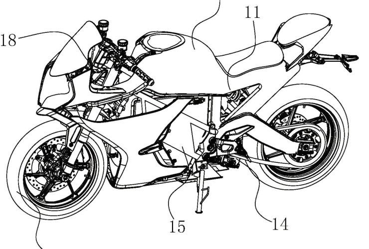CFMoto arbeitet an innovativem Elektro-Supersportler 81 CFMoto Elektro Supersportler Patent 1 1