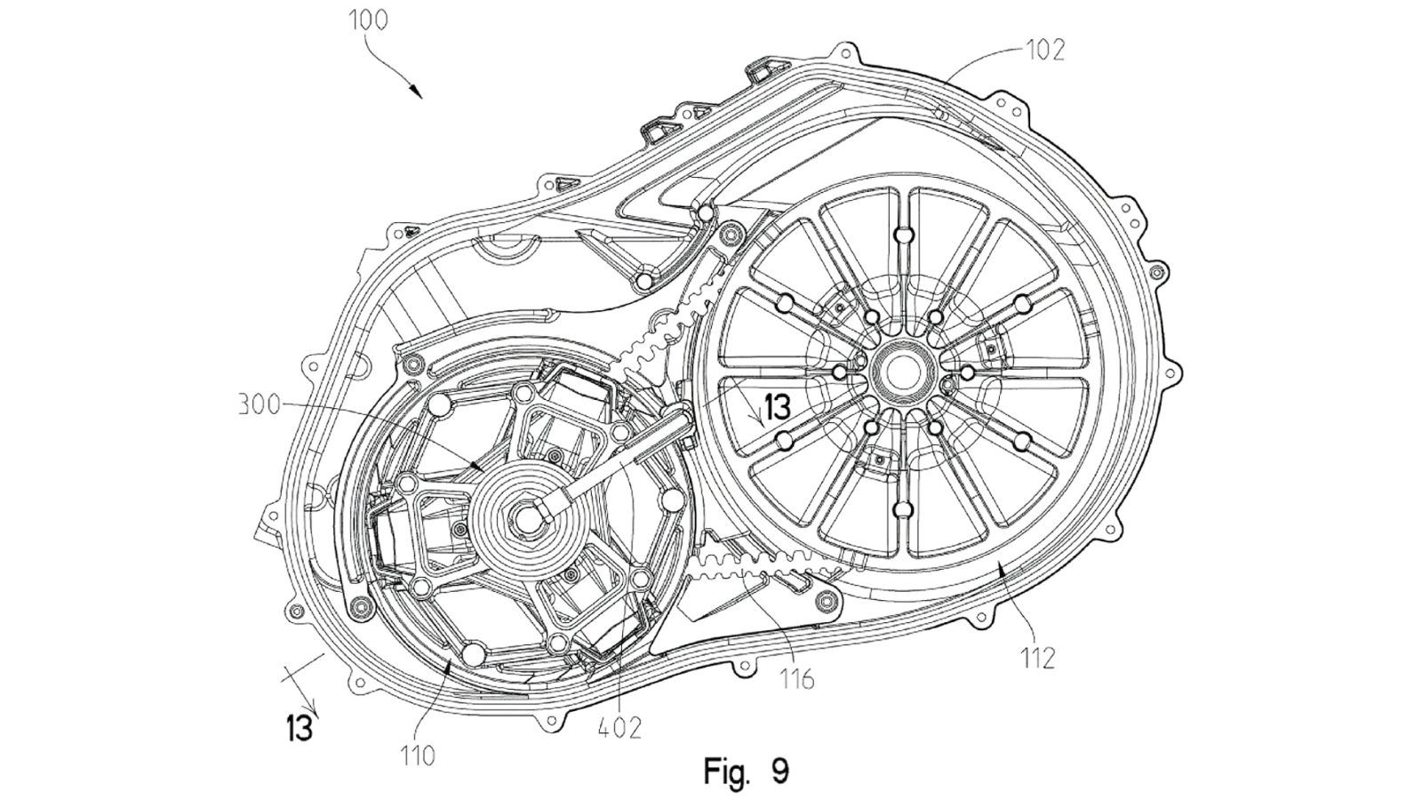 Polaris presents CVT transmission with variable gear ratio for side-by-sides 25 Polaris Variable Ratio CVT Patent 8 1