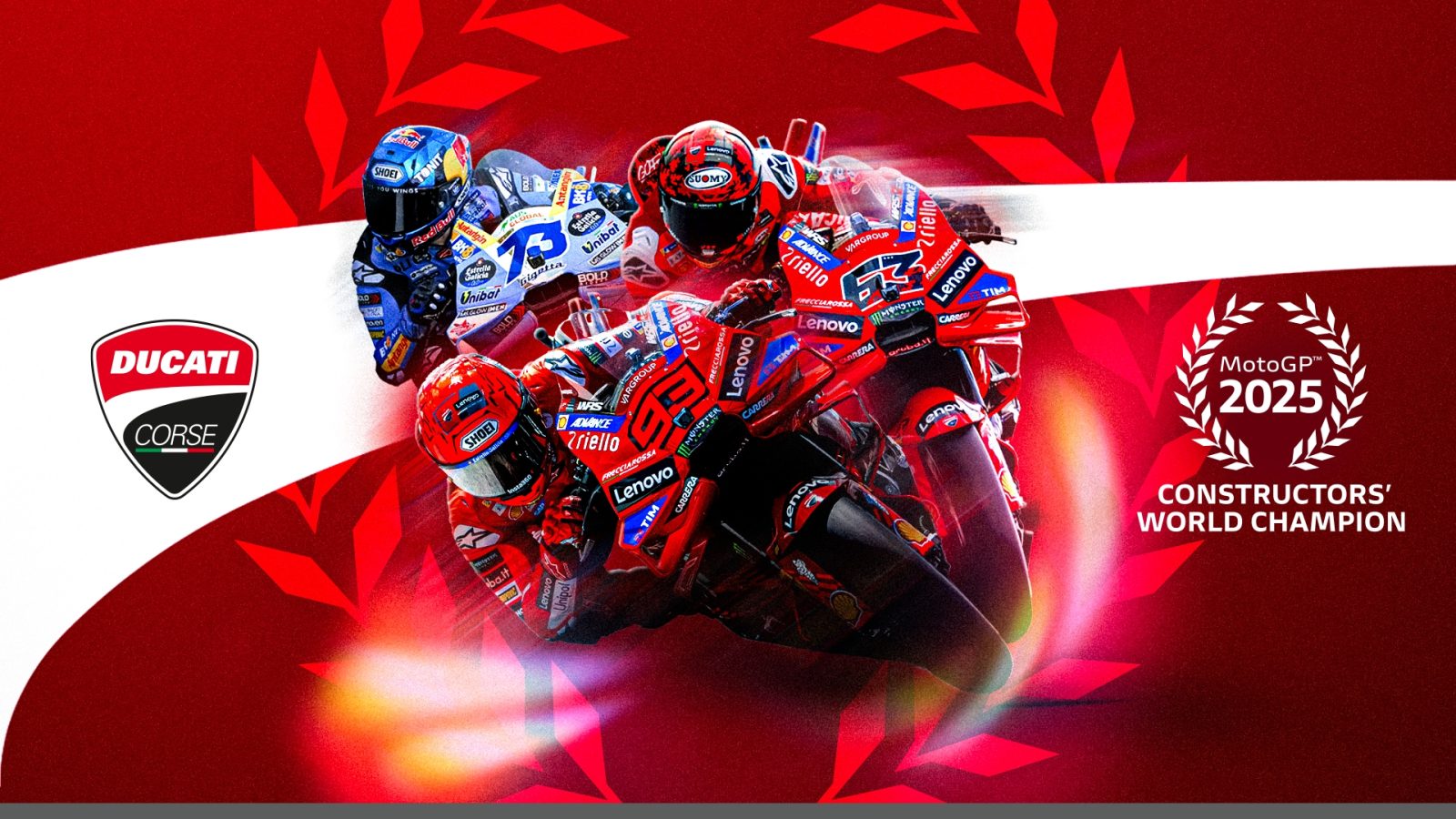Ducati makes history: sixth consecutive MotoGP Constructors' Championship title 25 Ducati Costructors World Champion 2025 UC842371 High