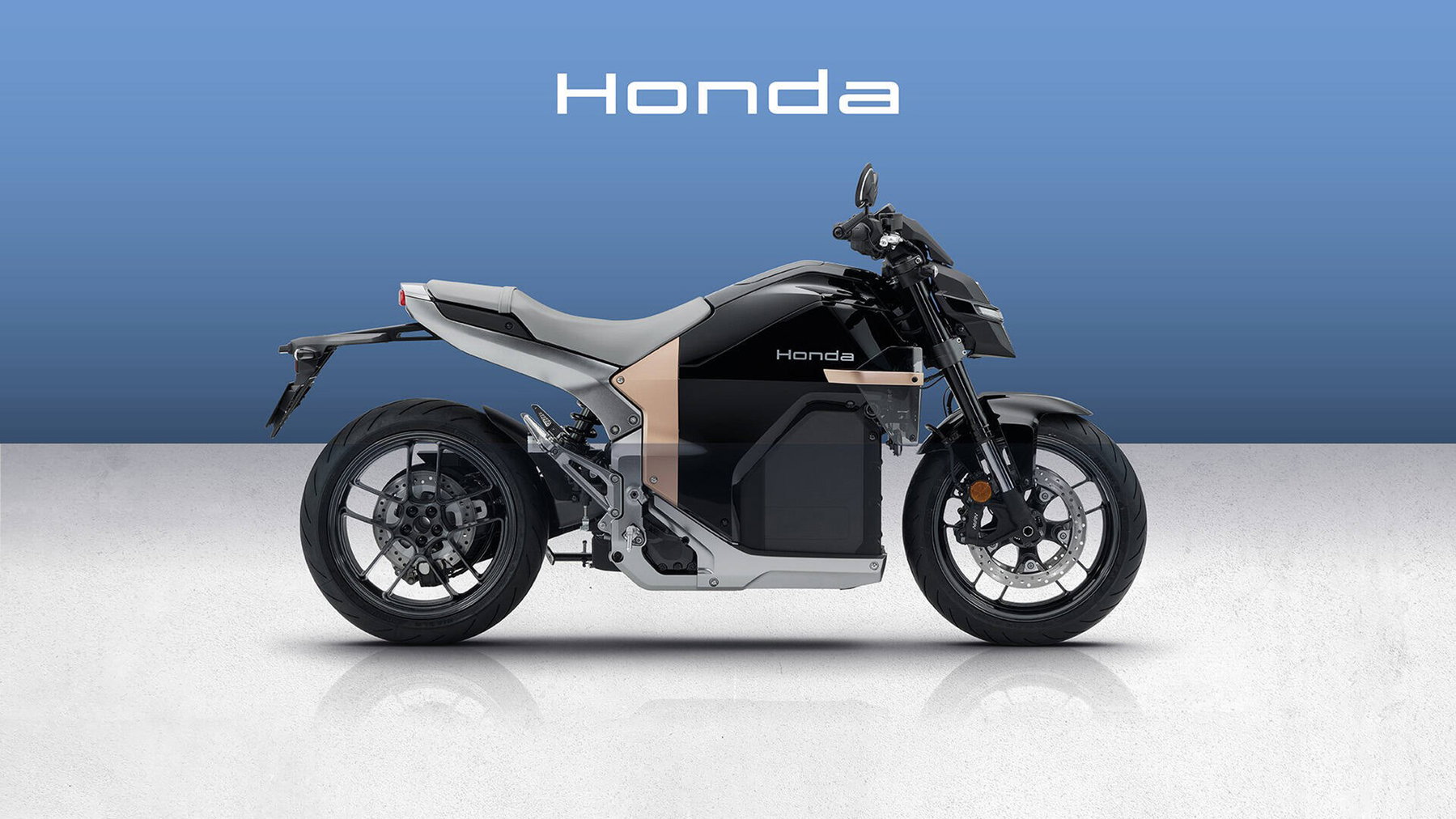 Honda WN7 Elektromotorrad von hinten