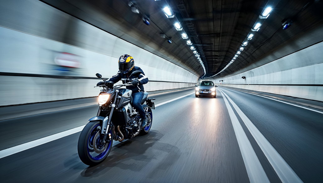 Integration statt Ausgrenzung: Neue Impulse für den Umgang mit Motorrädern Motorradfahrer im Tunnel