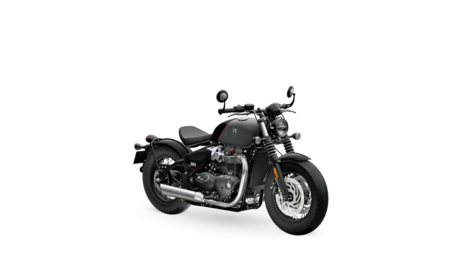 Bonneville Bobber MY26 Satin Mineral Grey RHS Front Angle