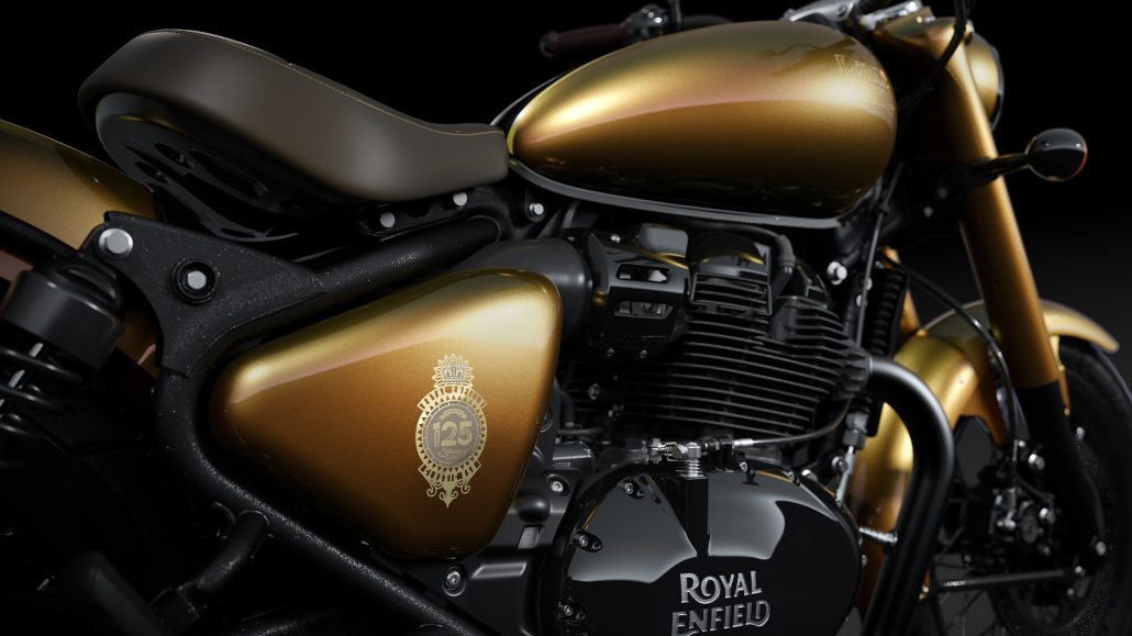 Royal Enfield Classic 650 Jubiläumsmodell: Klassik neu interpretiert 3 125th Tank Closeup 4