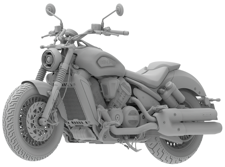 Benda arbeitet an V4 Cruiser mit automatisierter Kupplung und Luftfahrwerk Benda V4 Cruiser 1 1