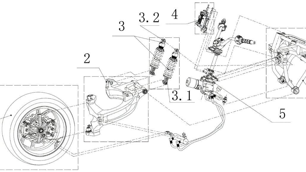 Zongshen entwickelt Radnabenlenkung mit Servounterstützung auf Basis der Cyclone RA1000 2 Zongshen Servolenkung Motorrad 2 1
