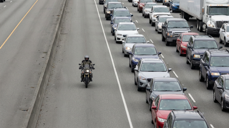 Motorrad Seitenstreifen Washington